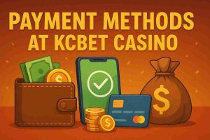 Tela de depósito com opções de pagamento no KCBET